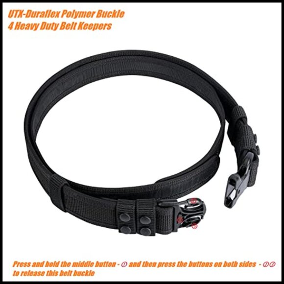Tactical Duty Belt Law Enforcement Police Security Patrol Nylon